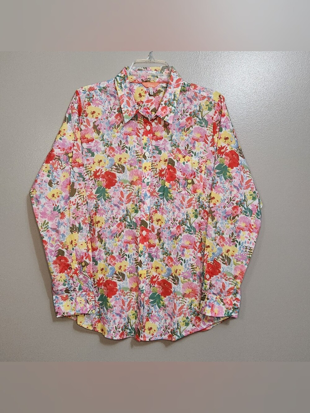 Joules Floral Button-Down Shirt Size US 12